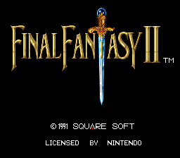 Final Fantasy II Title Screen